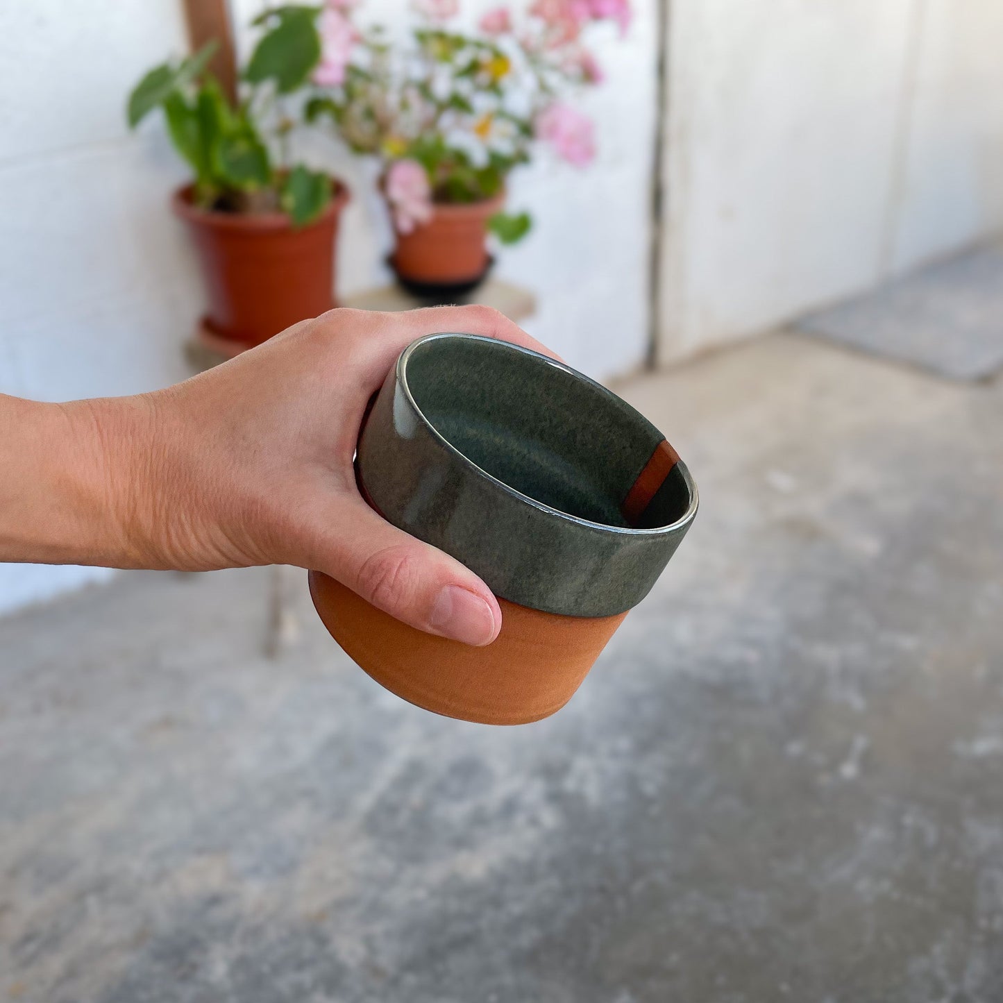 Orange-Green Ocean Mug