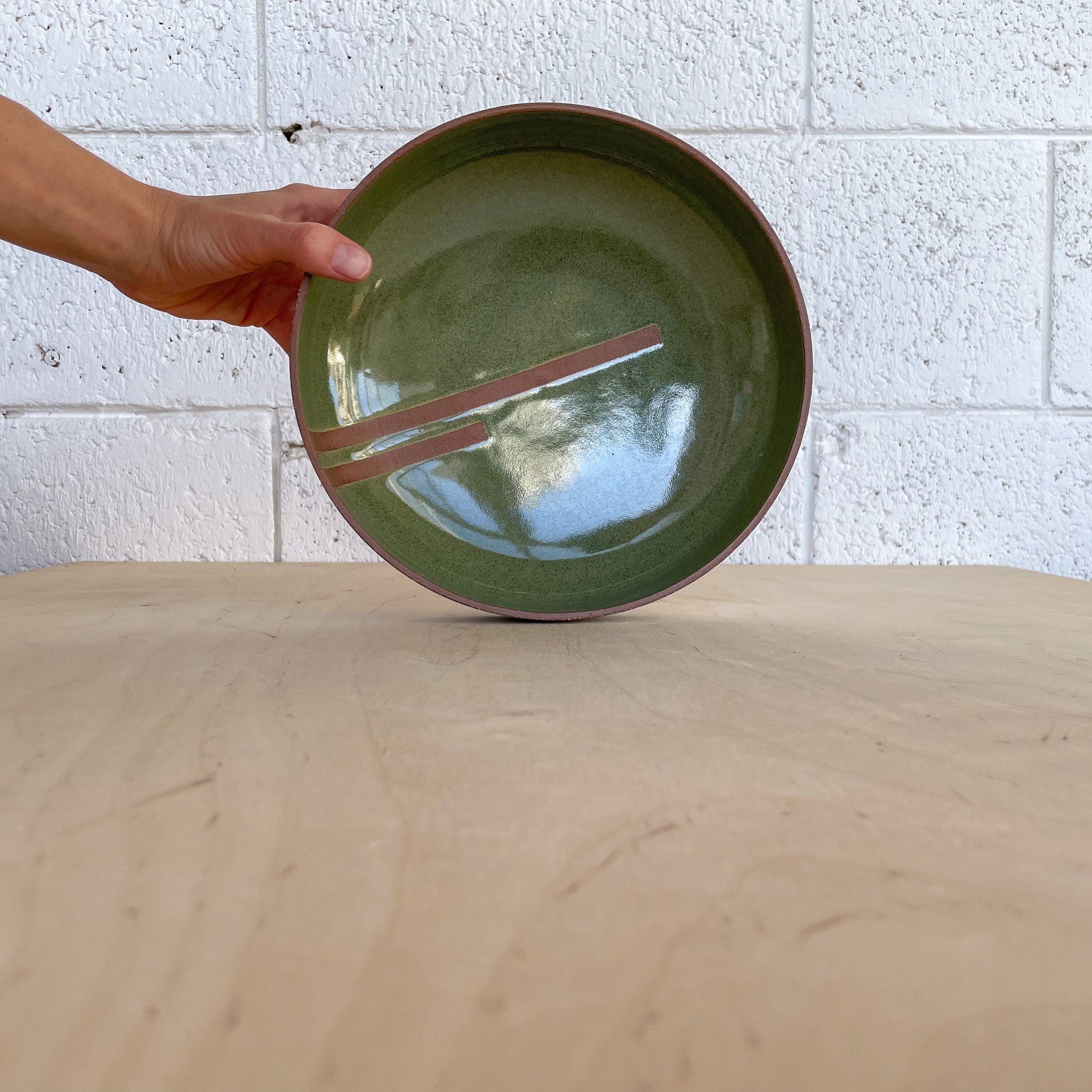 Bowl L | Brown - Green
