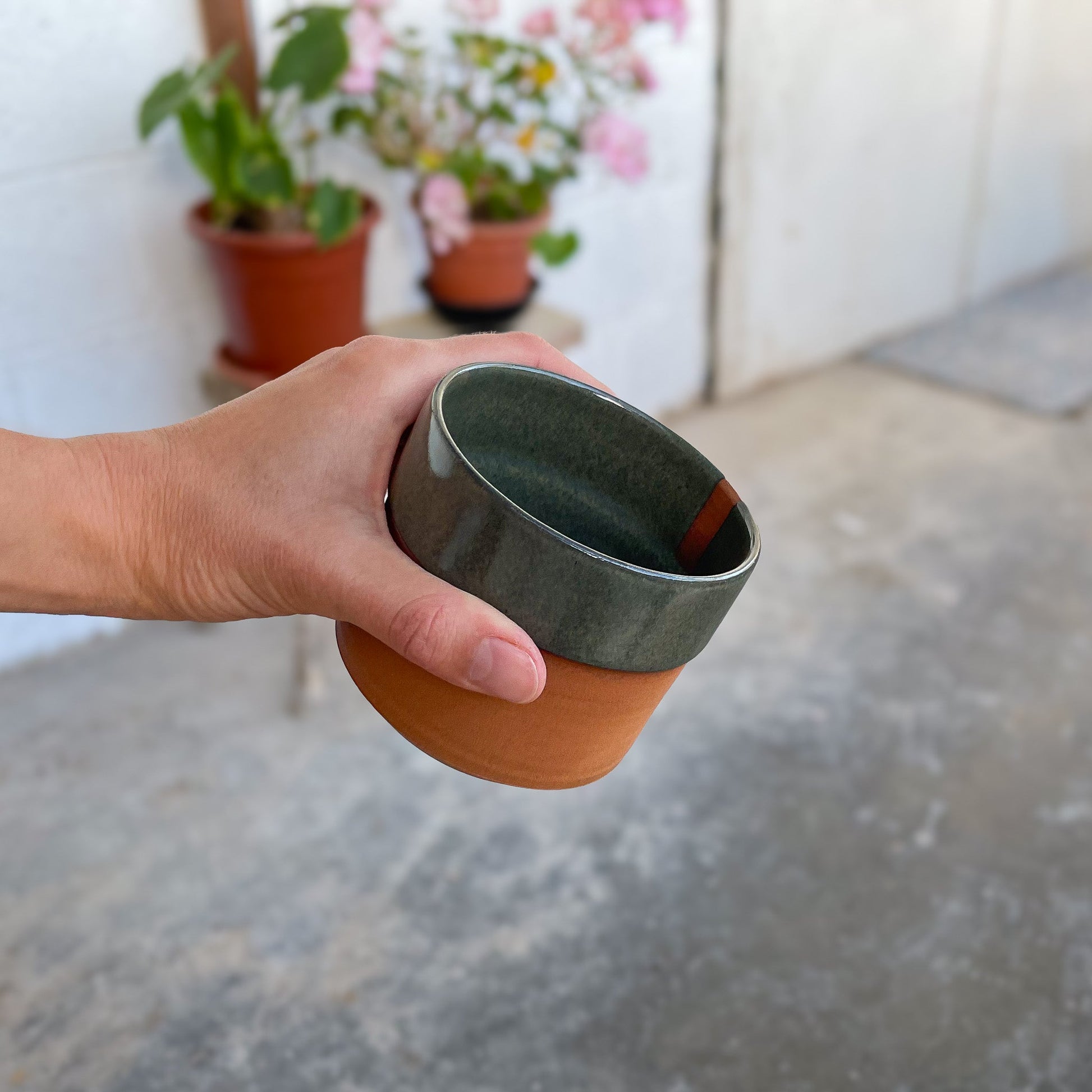 Orange-Green Ocean Mug