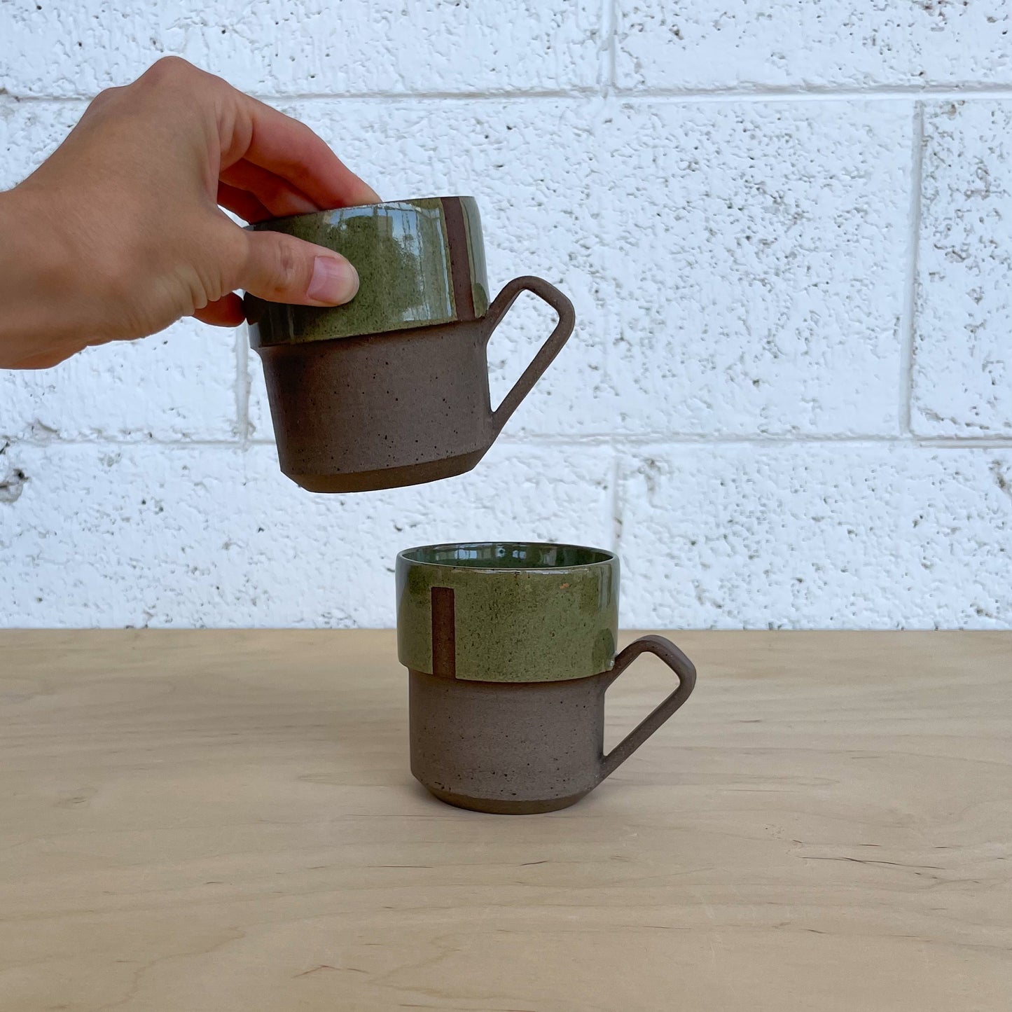 Big Mug | Gray /  Green