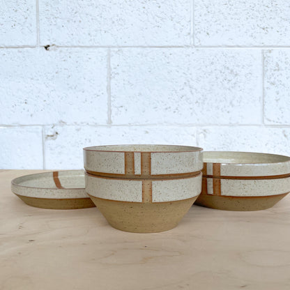 Flat leg Bowl | Spotted Yellow